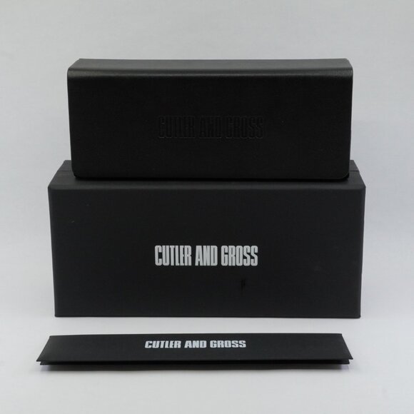 Cutler and Gross CGOP136457 003 Rectangle Eyeglasses 57mm - Black/Havana - Picture 6 of 8